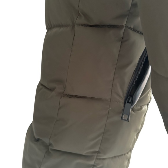 Twik Olive Green Jacket with Faux Fur Trim - Picture 6 of 12